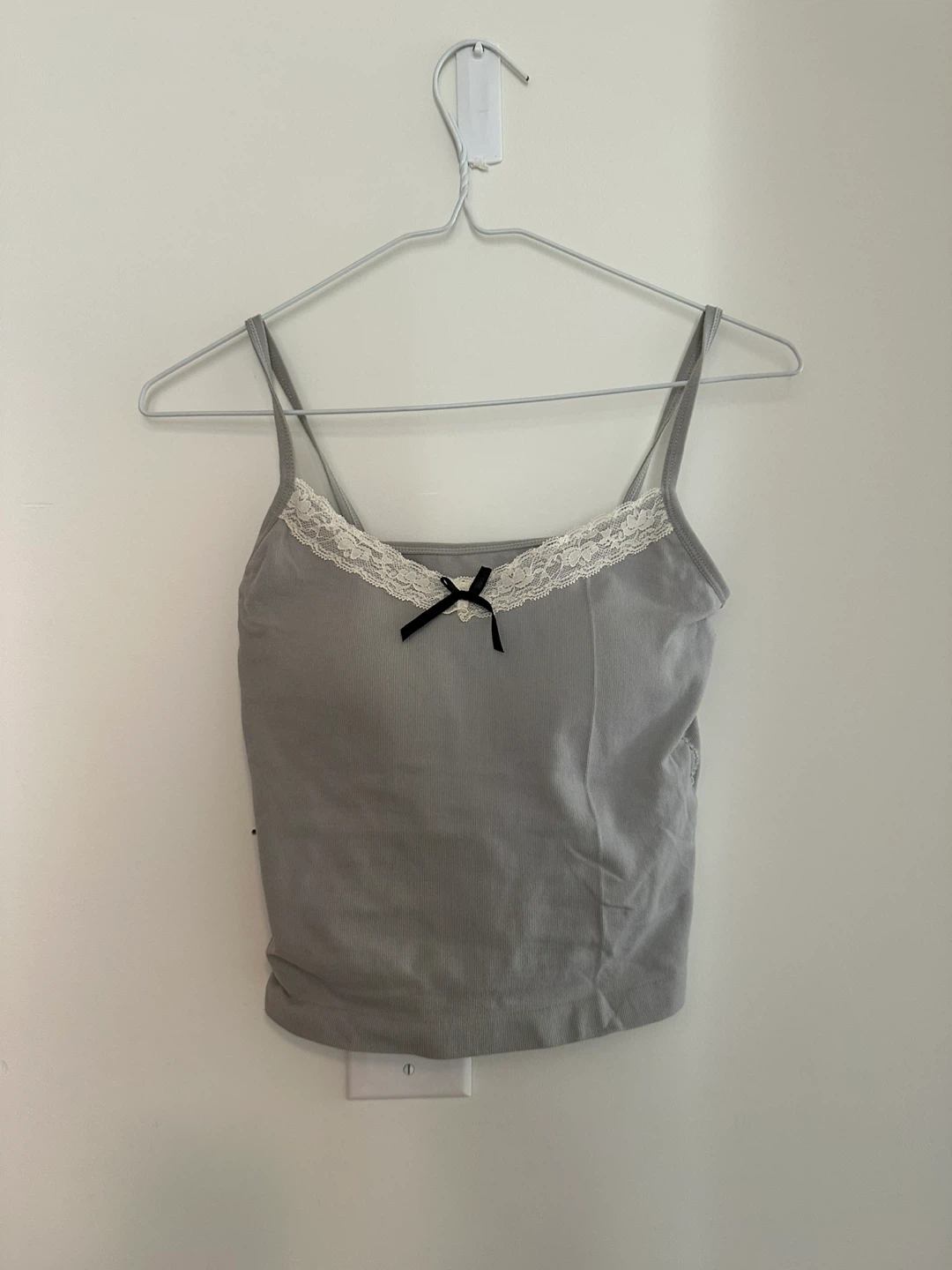 Light yellow and grey padded tank tops
