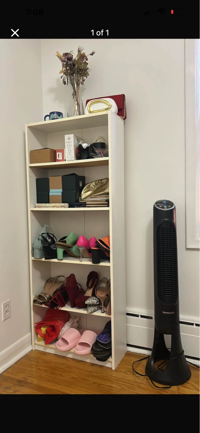White Tall Bookshelf