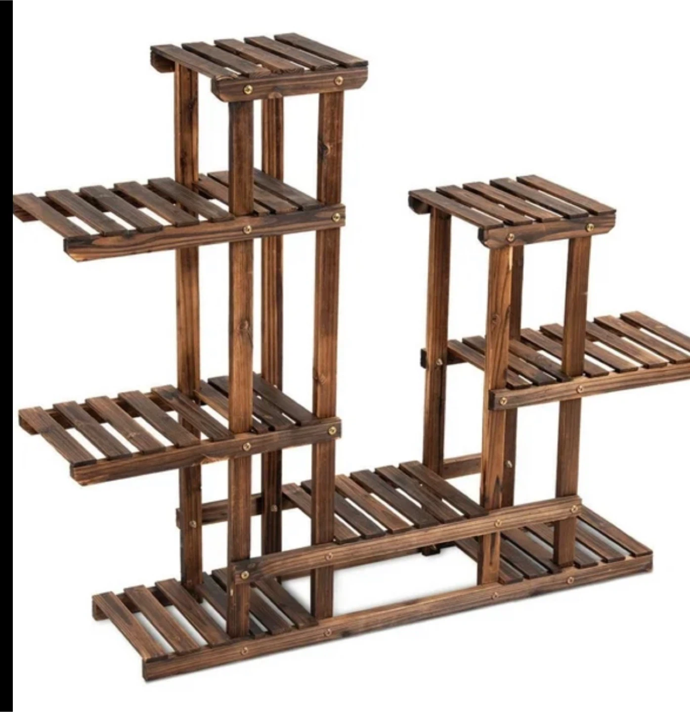 Wooden Plant Stand Tiered Shelf