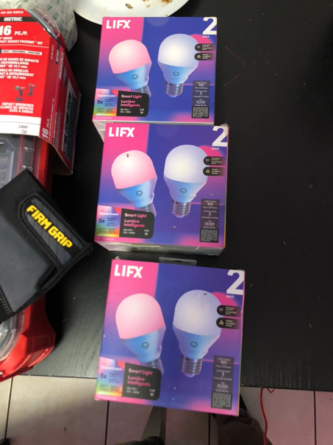 LIFX Smart LED Light Bulbs - 2 Pack (x3)
