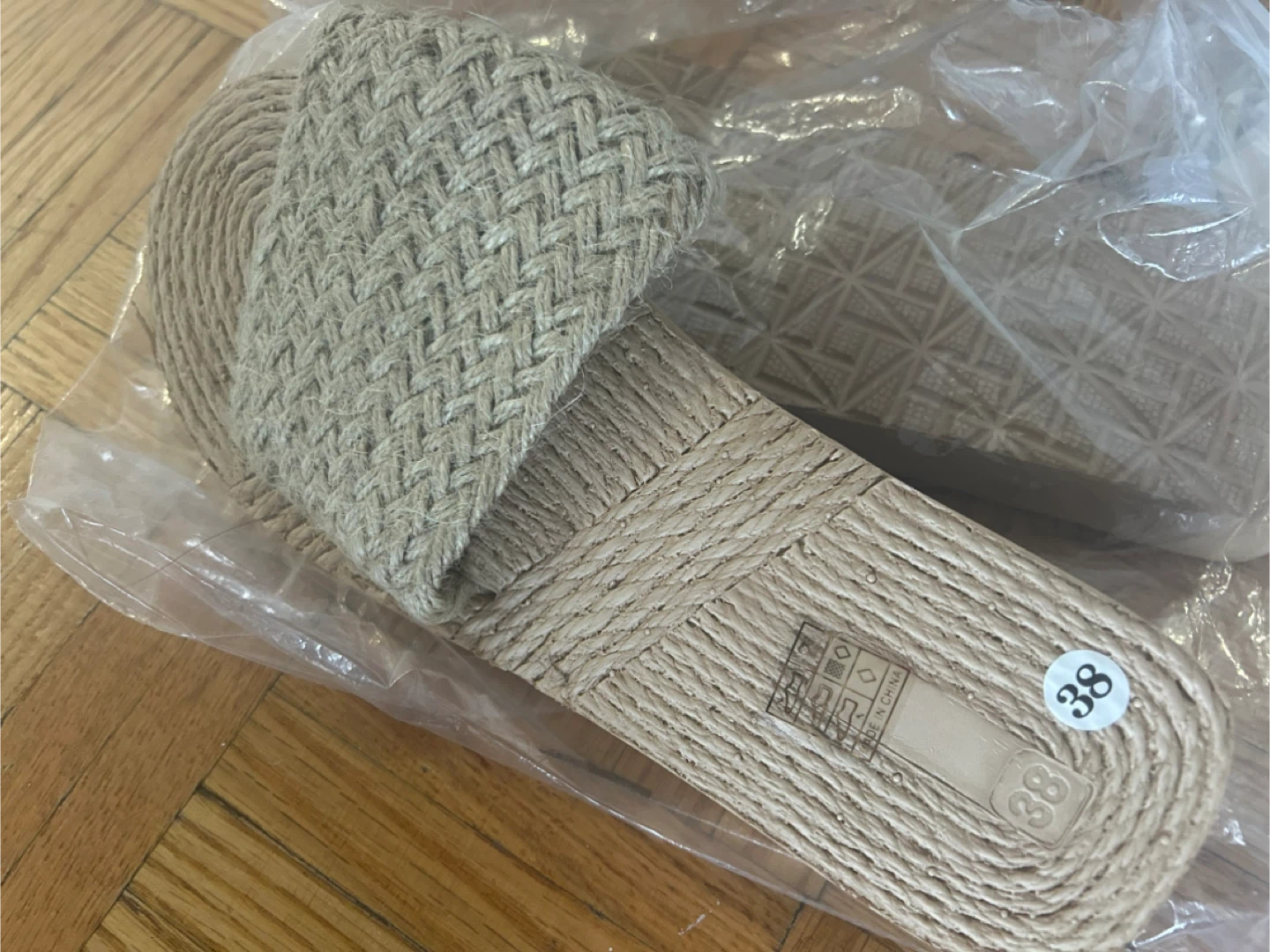 Women's Espadrille Slides Size 38