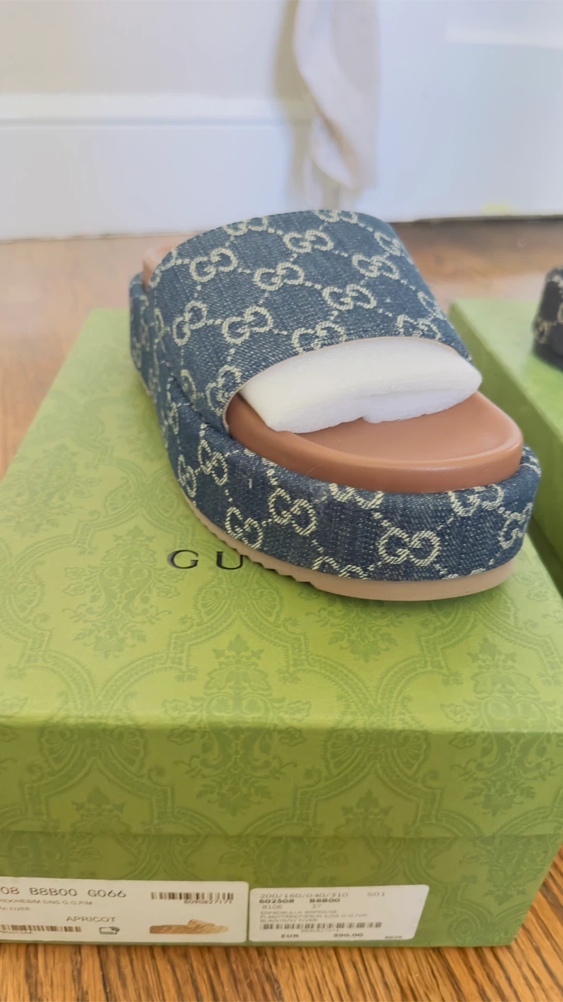 Gucci Platform Slides Sandals (3 Pairs) NEW - photo 2