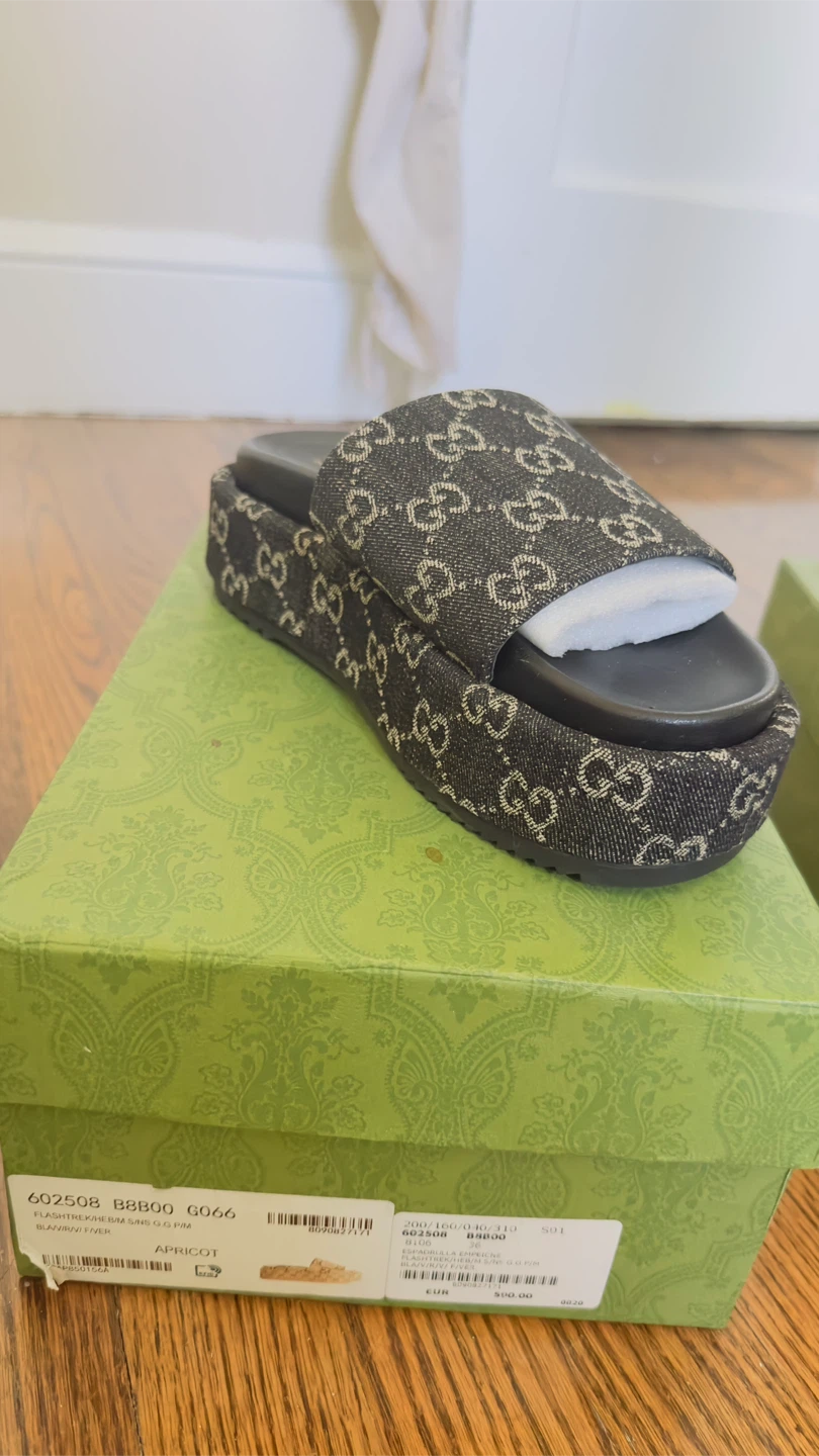 Gucci Platform Slides Sandals (3 Pairs) NEW - photo 3