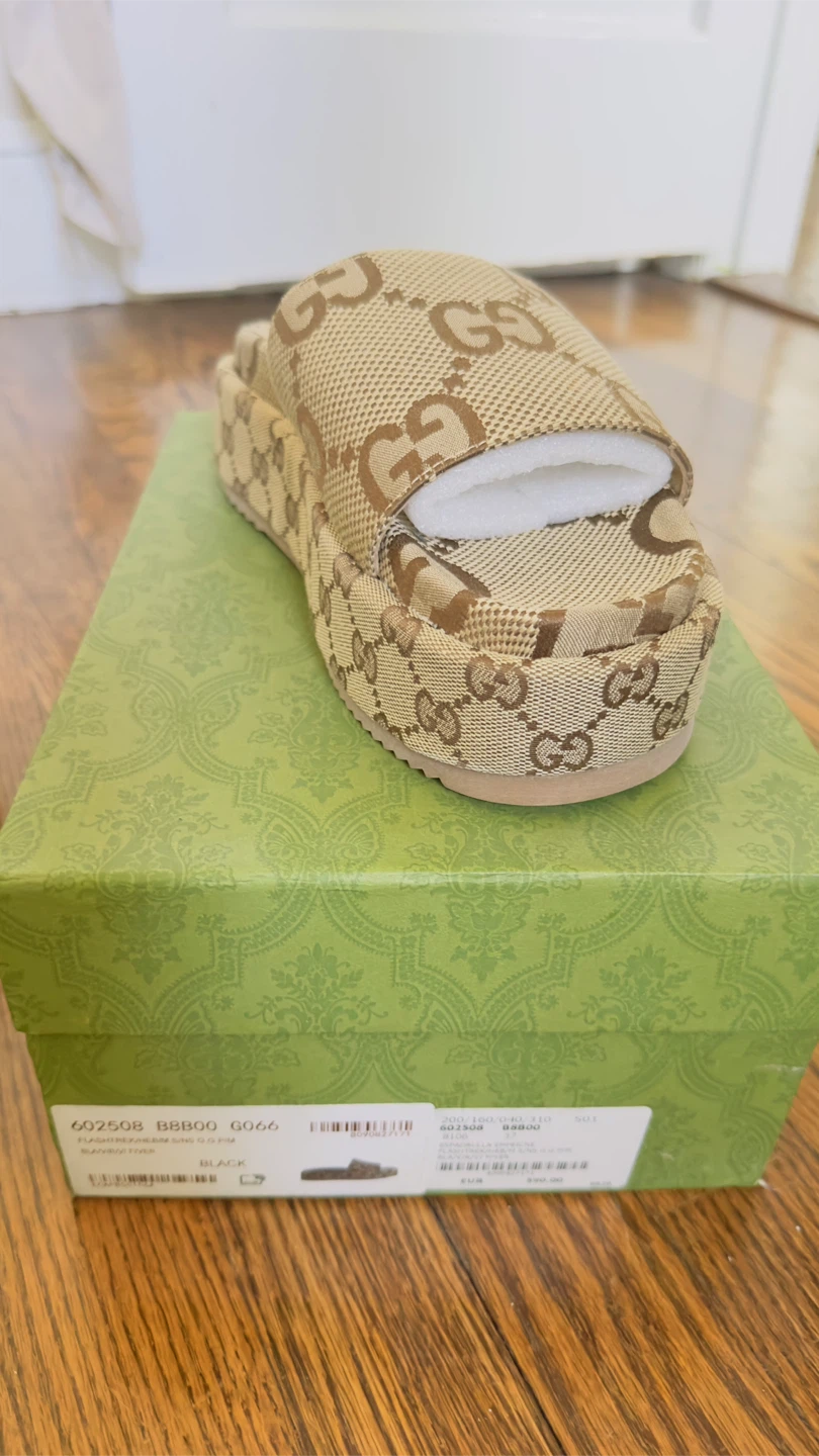 Gucci Platform Slides Sandals (3 Pairs) NEW - photo 4