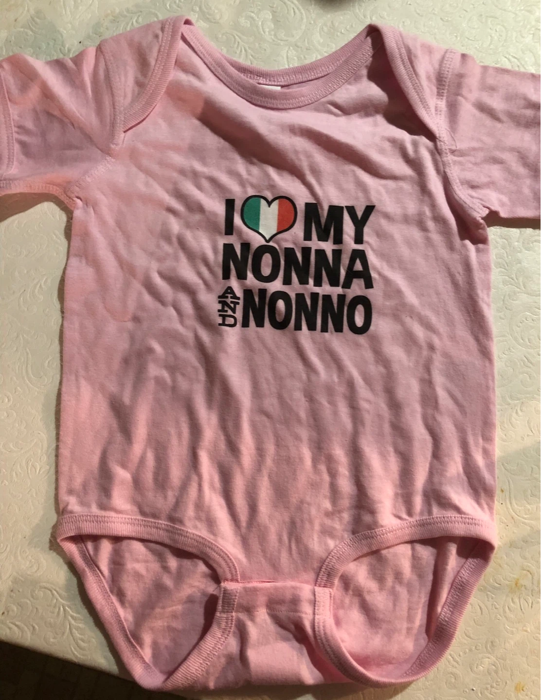 Pink "I Love My Nonna and Nonno" Baby Bodysuit - 24 Months - photo 5