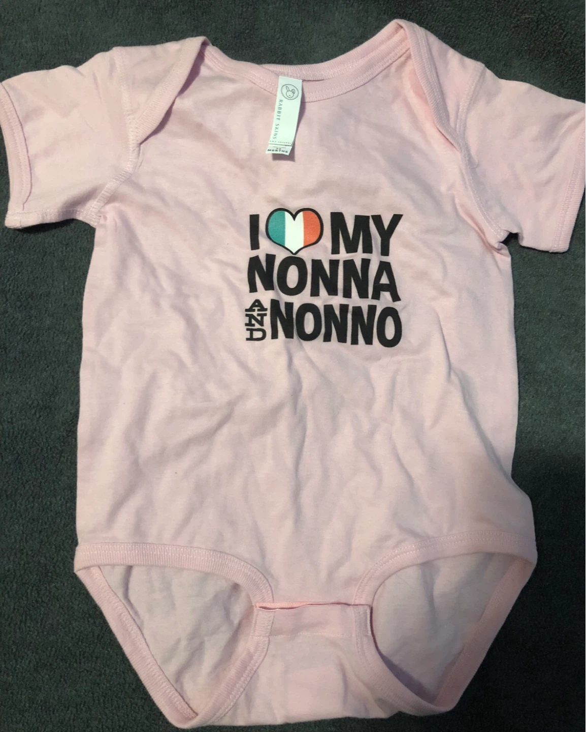 Pink "I Love My Nonna and Nonno" Baby Bodysuit - 24 Months - photo 4