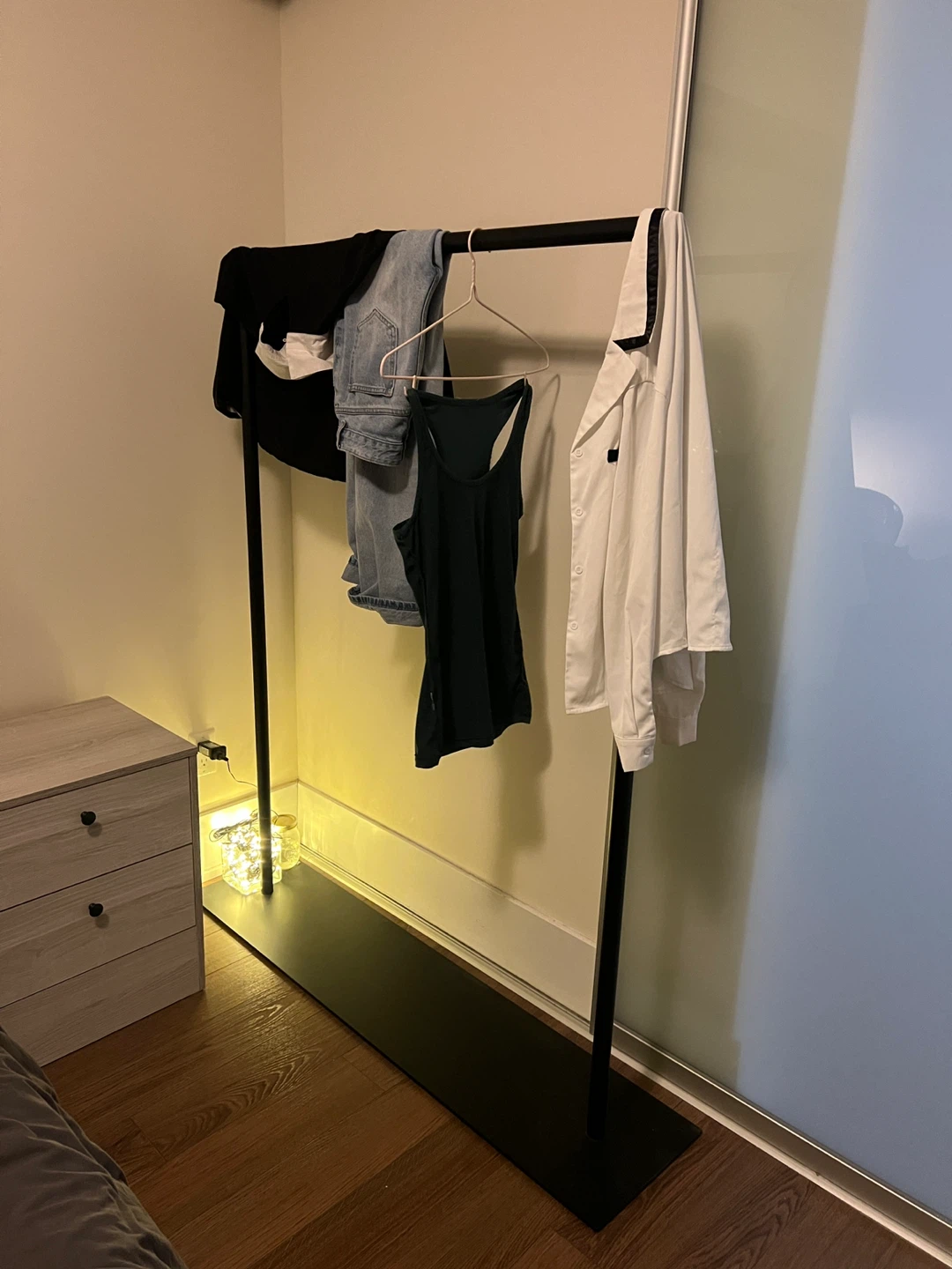 Black Metal Clothing Rack - photo 2