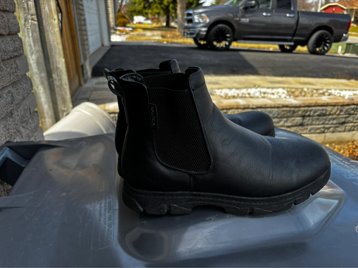 Nautica Men's WUZER Black Chelsea Boots Size 9 - photo 2
