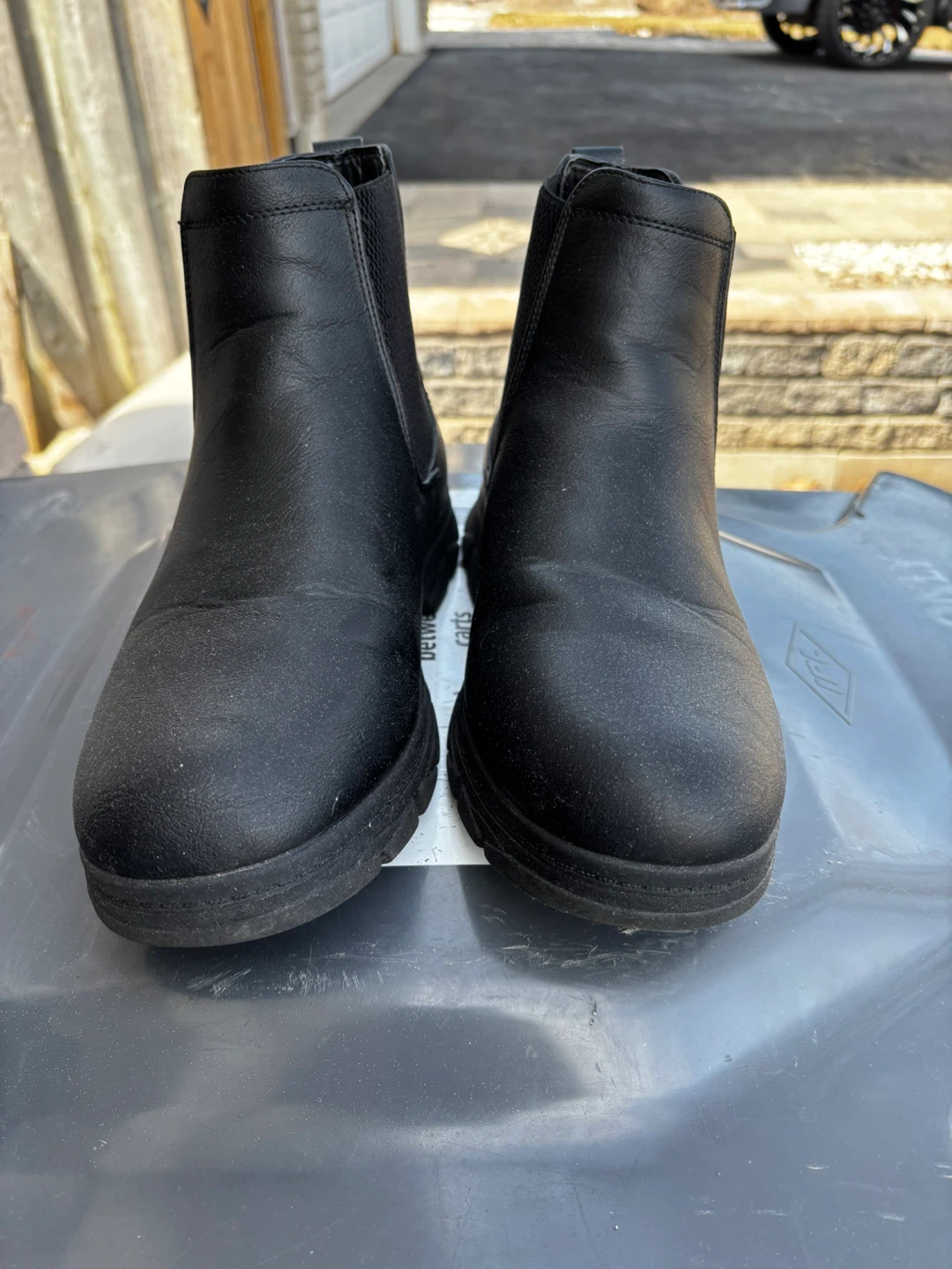 Nautica Men's WUZER Black Chelsea Boots Size 9
