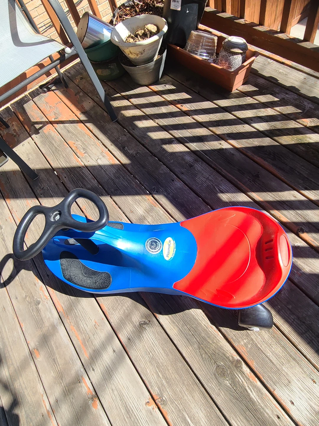 PlasmaCar Ride On Toy - Blue and Red