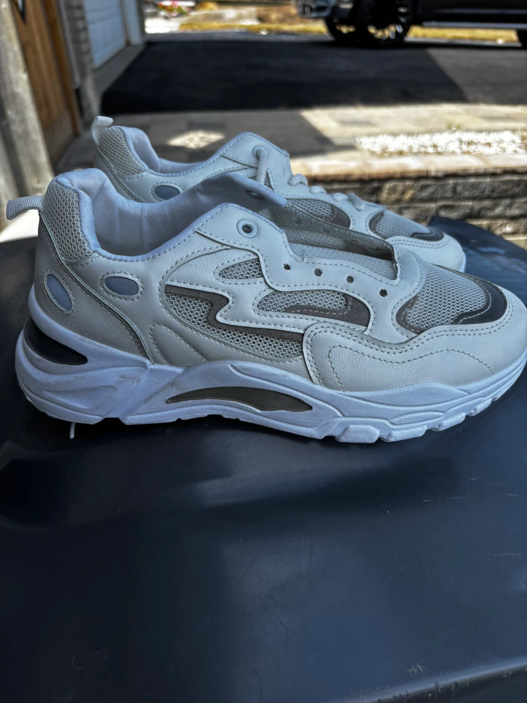 Y&B White Chunky Sneakers size 41