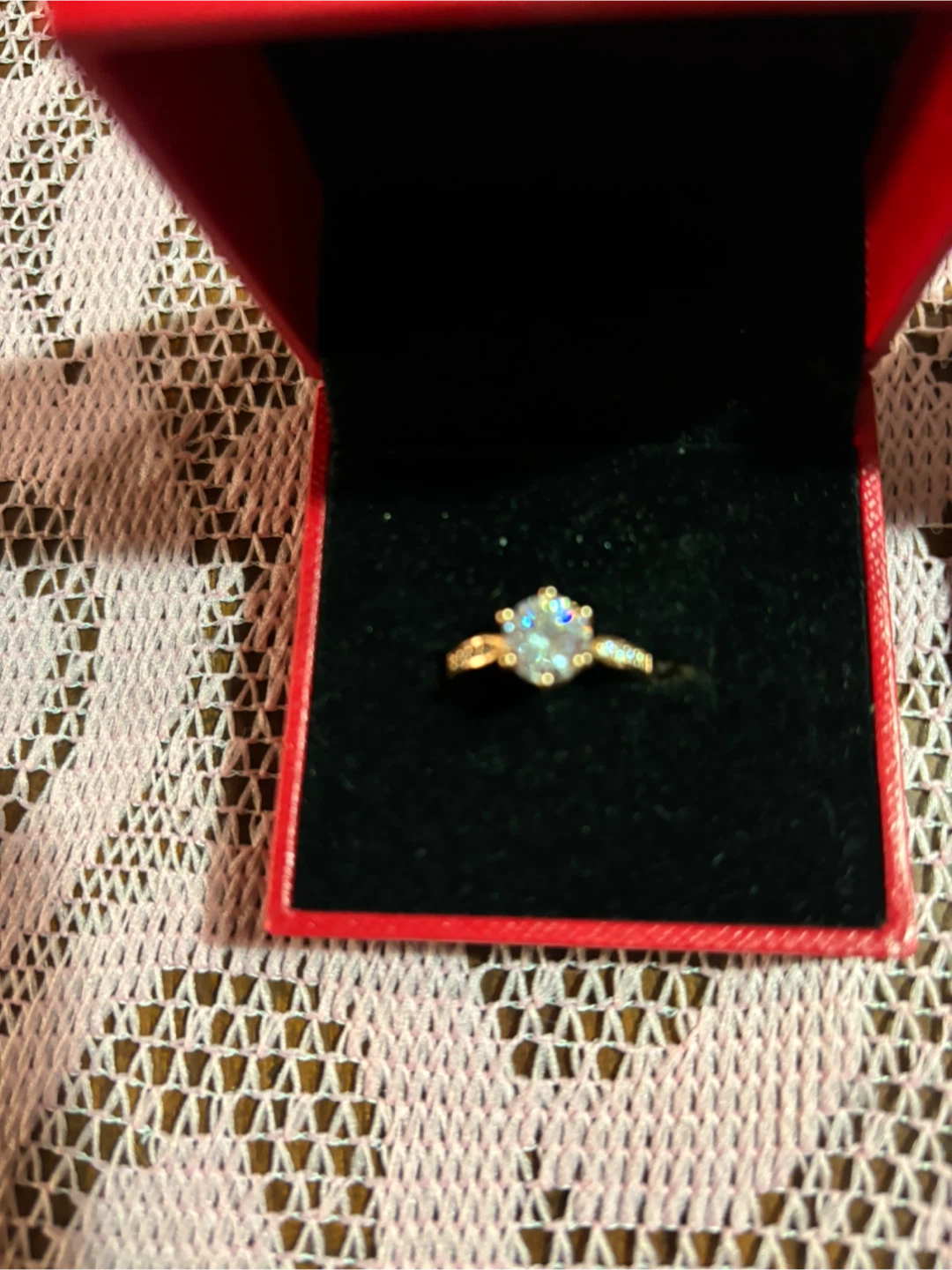 Sparkly Ring in Gift Box