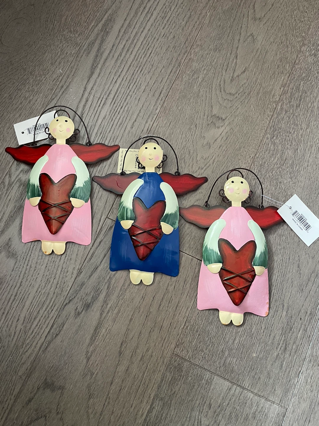 NEW! Metal Angel Ornaments
