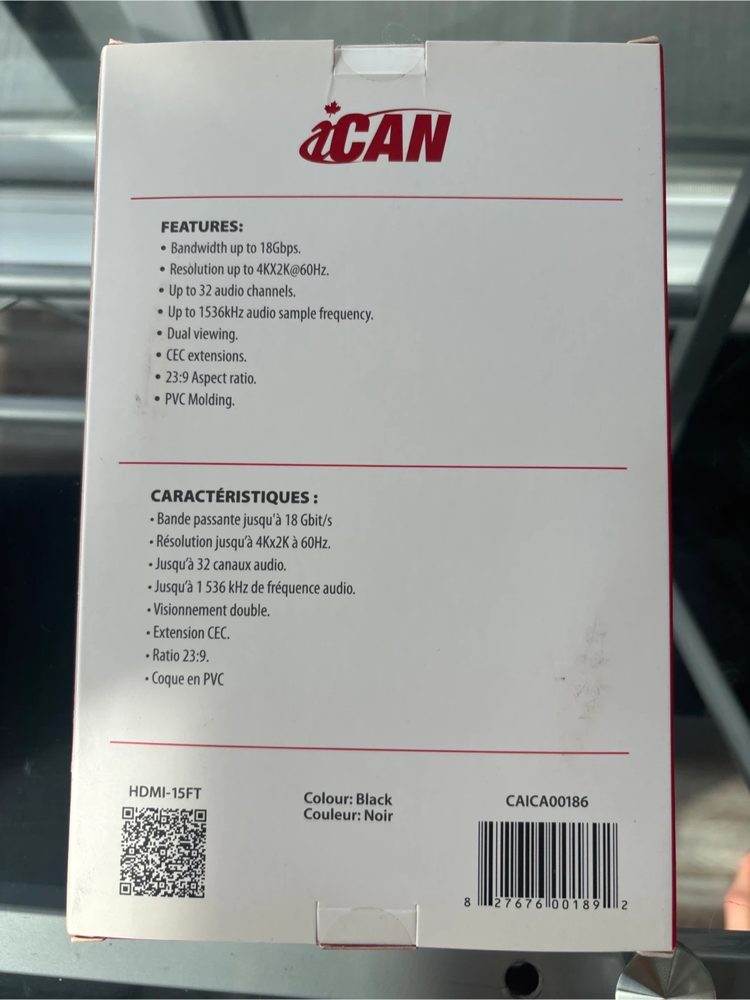 🥕 iCAN High Speed HDMI Cable with Ethernet - 15 FT - Black - photo 2