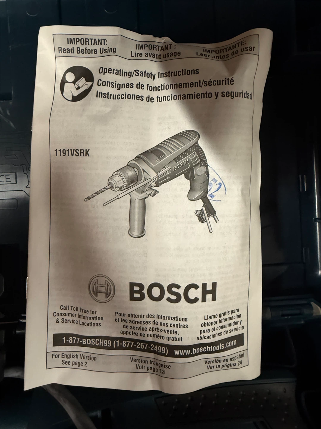 Bosch 1191VSRK Corded Hammer Drill - photo 2