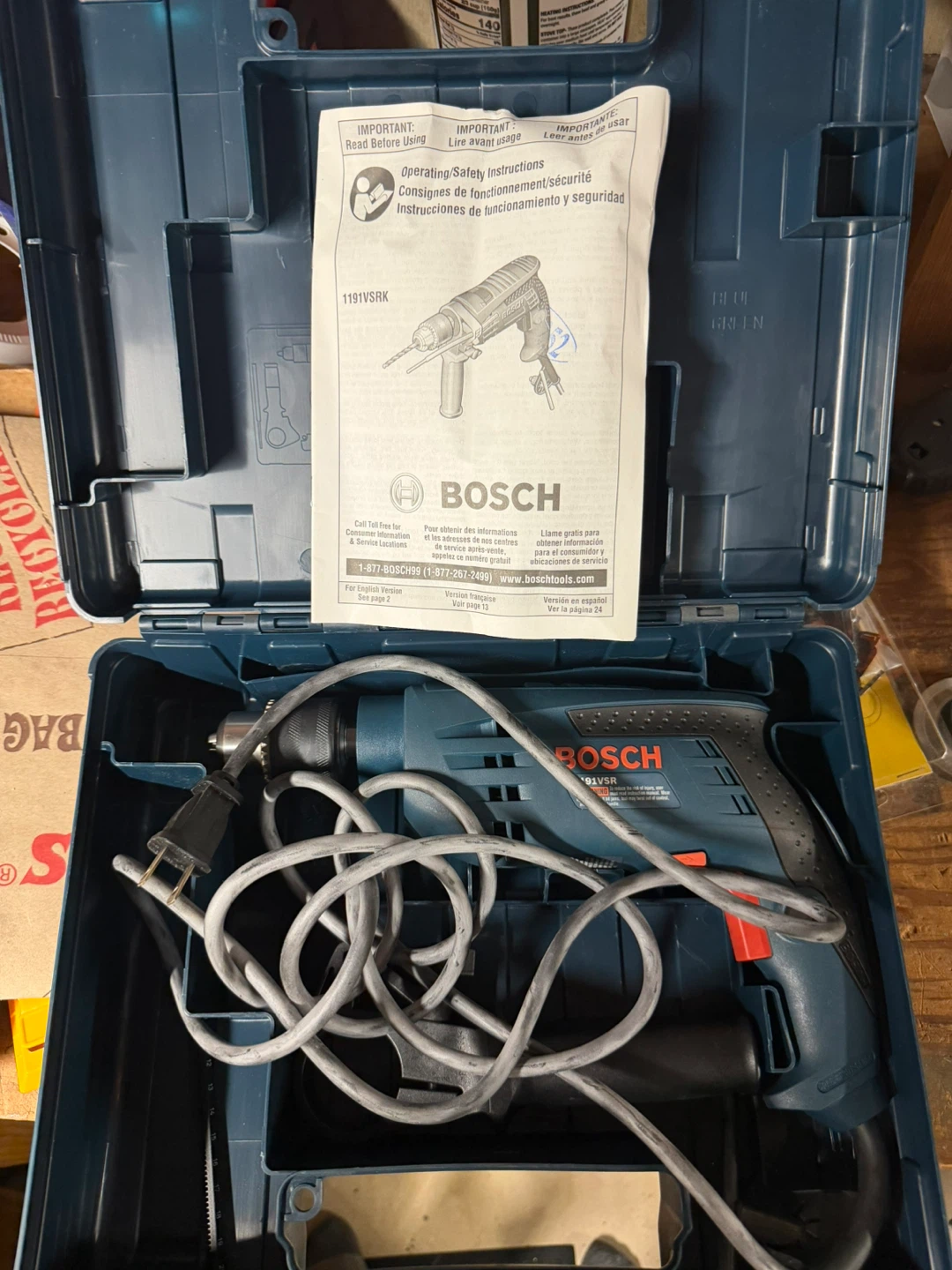 Bosch 1191VSRK Corded Hammer Drill - photo 4