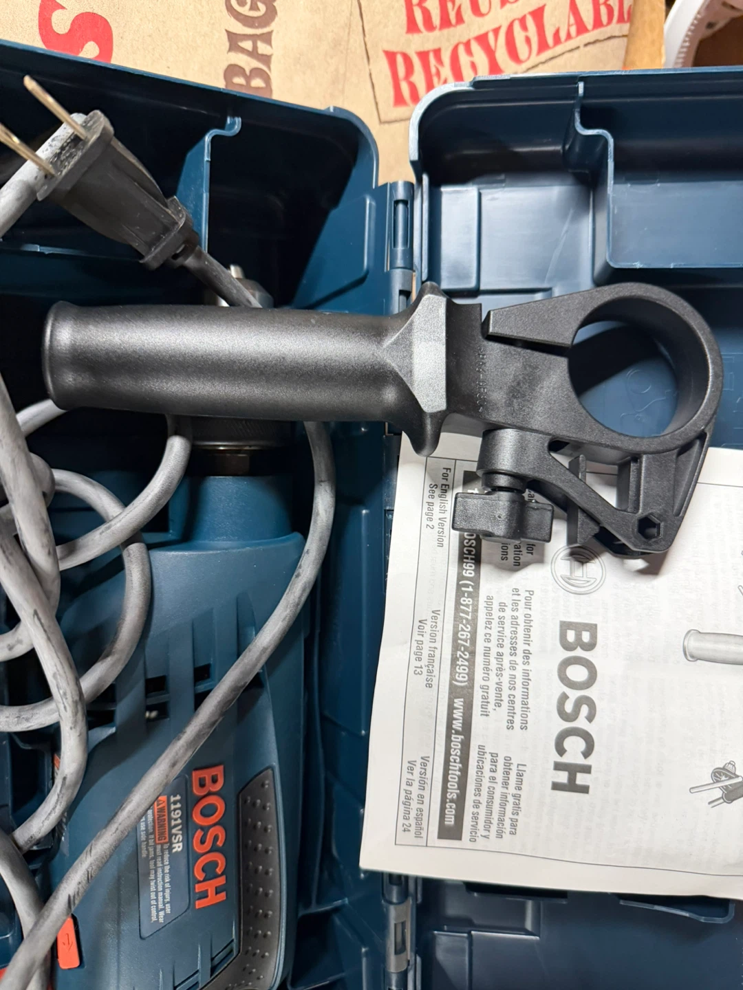 Bosch 1191VSRK Corded Hammer Drill - photo 3