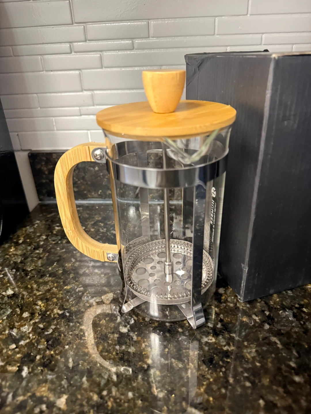 New French Press Glass Coffee Maker