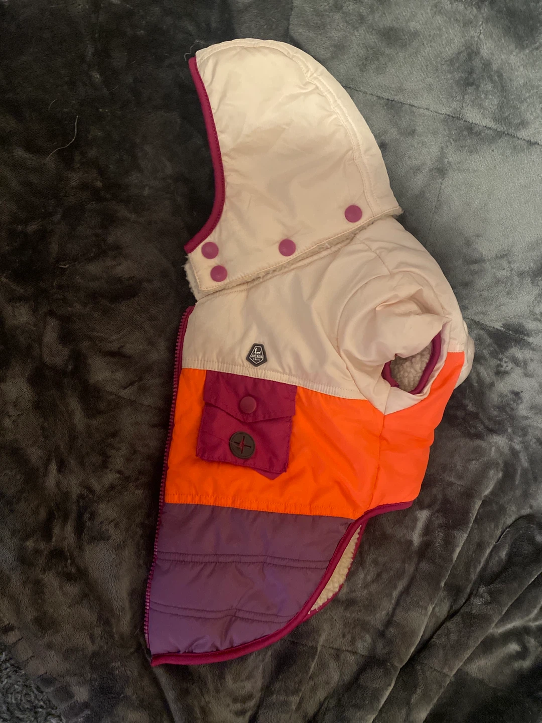 Dog Vest with Hood - Multi-color - Size Medium