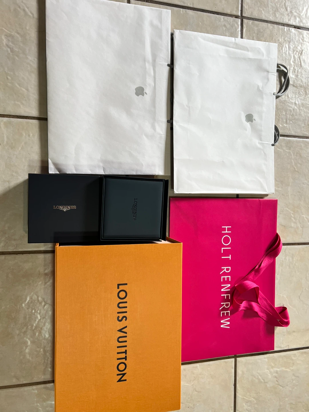 Shopping bags and Watch box