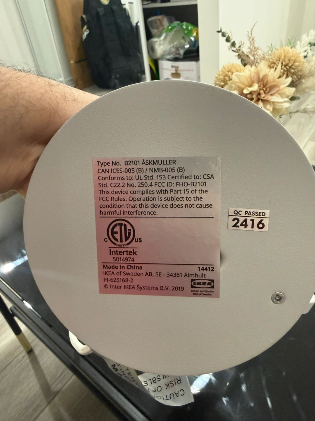 IKEA B2101 ASKMULLER Table Lamp with LED Bulb - photo 2