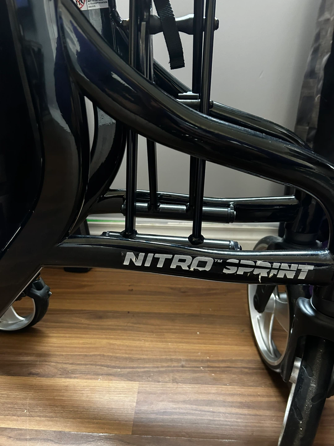 Drive Medical Nitro Sprint Foldable Rollator Walker - Black - photo 2