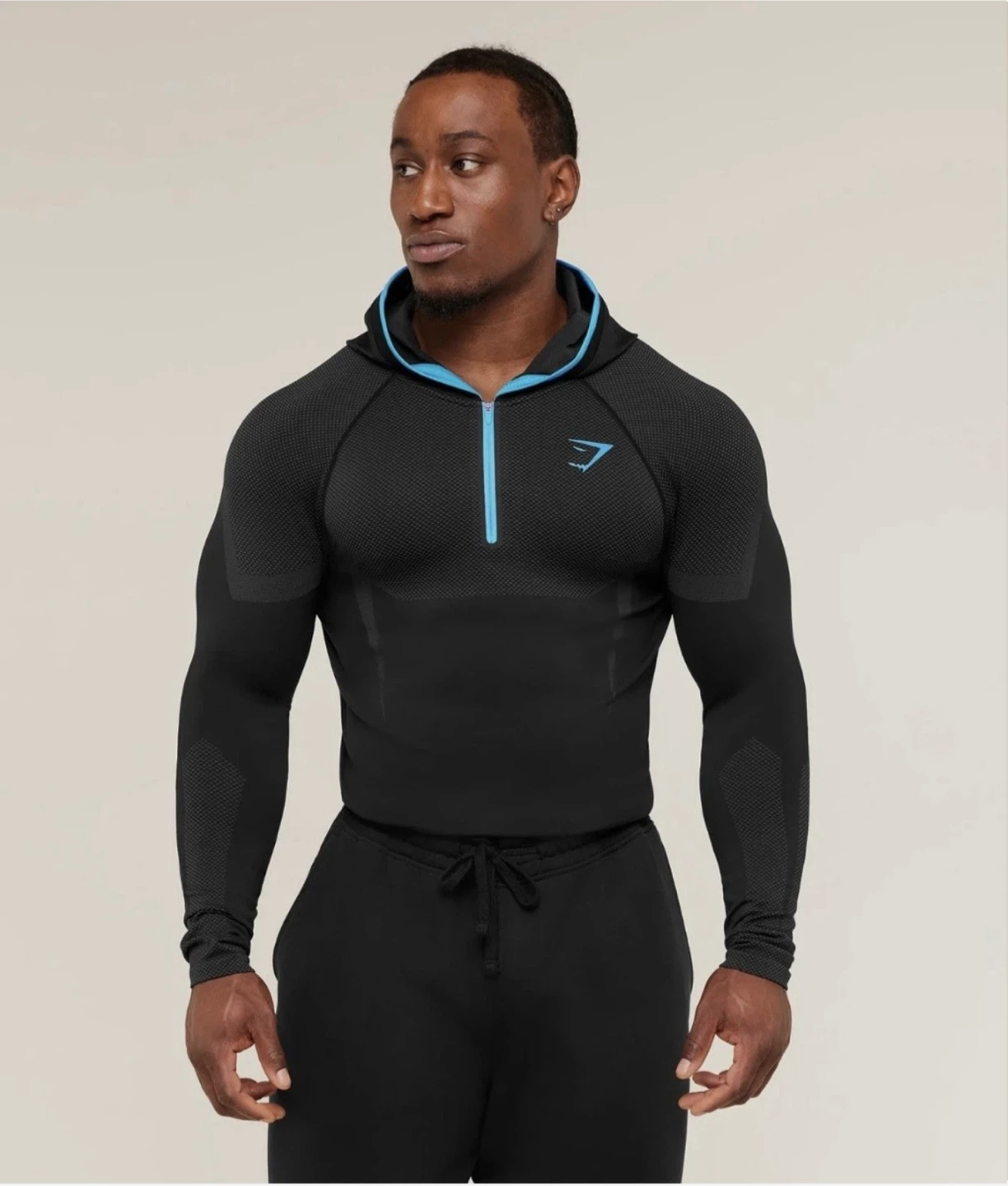 Gymshark Onyx V5 Hoodie Onyx Blue (Black/Blue) - Medium (M)