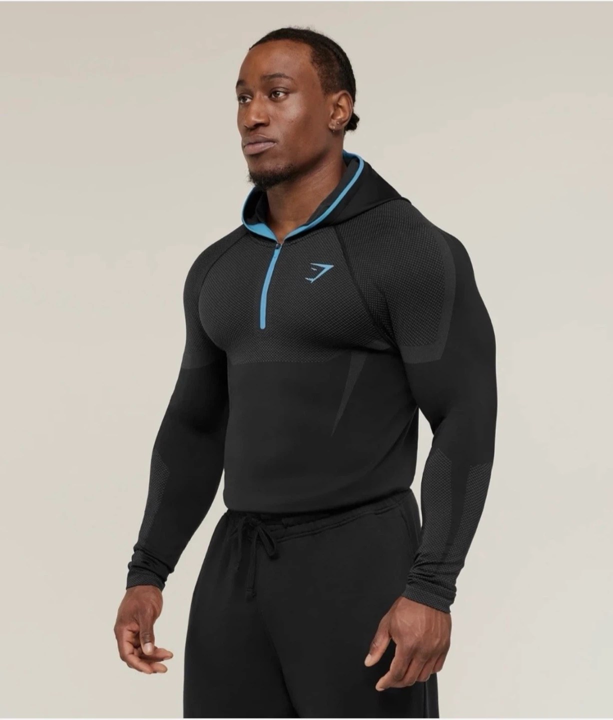Gymshark Onyx V5 Hoodie Onyx Blue (Black/Blue) - Medium (M) - photo 2