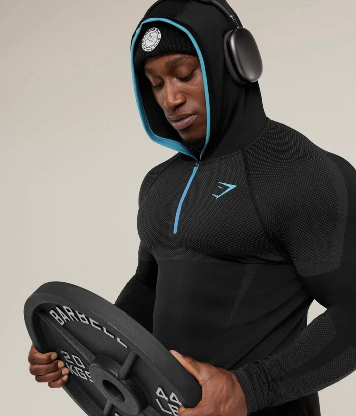 Gymshark Onyx V5 Hoodie Onyx Blue (Black/Blue) - Medium (M) - photo 4