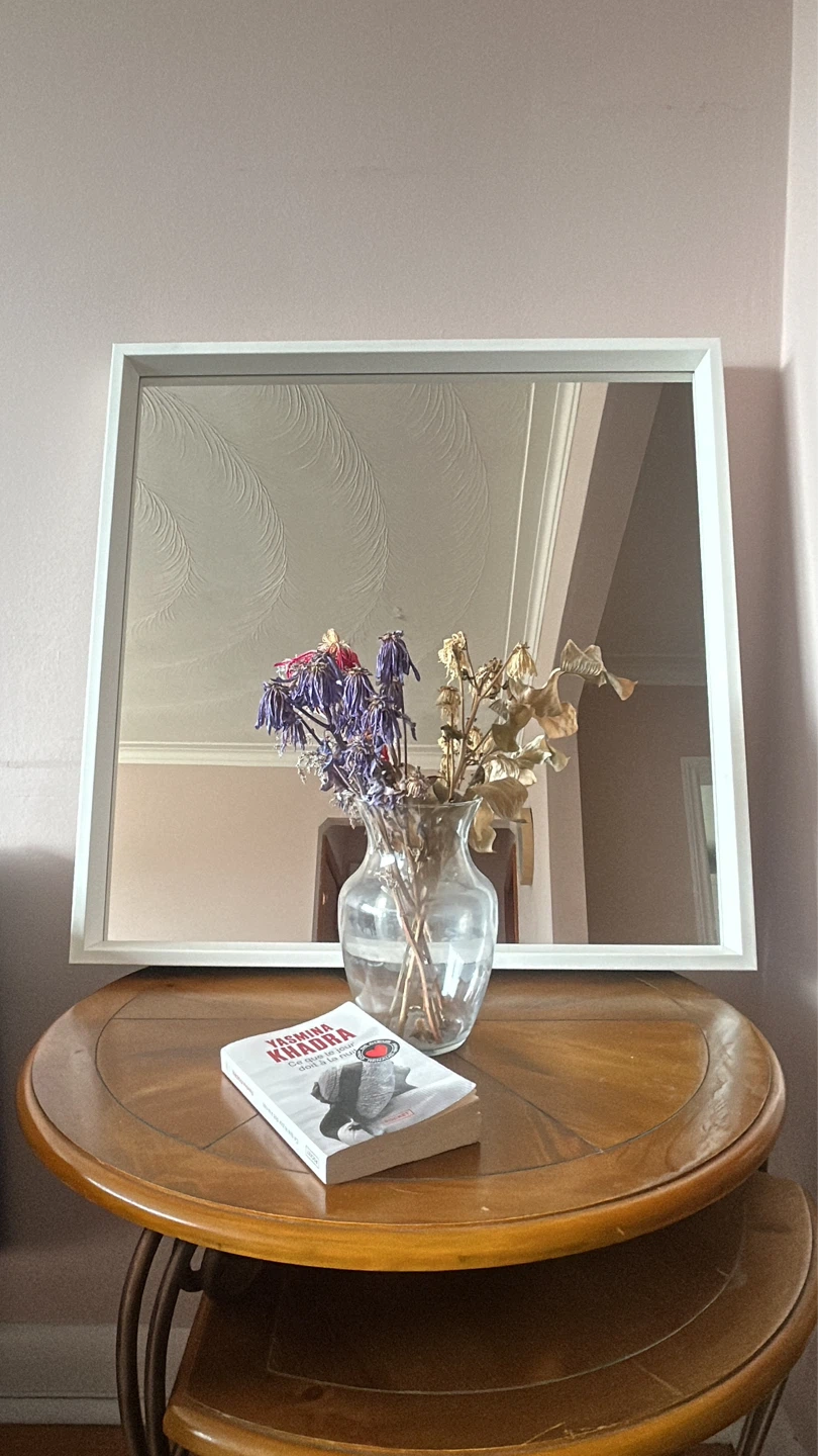 IKEA NISSEDAL White Mirror 65x65 cm