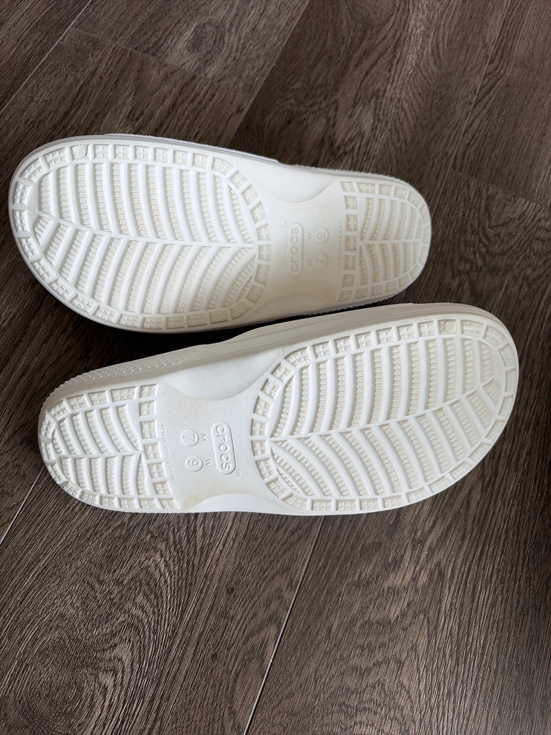 White Crocs Classic Slide Sandals-size M7 or W9 - photo 2