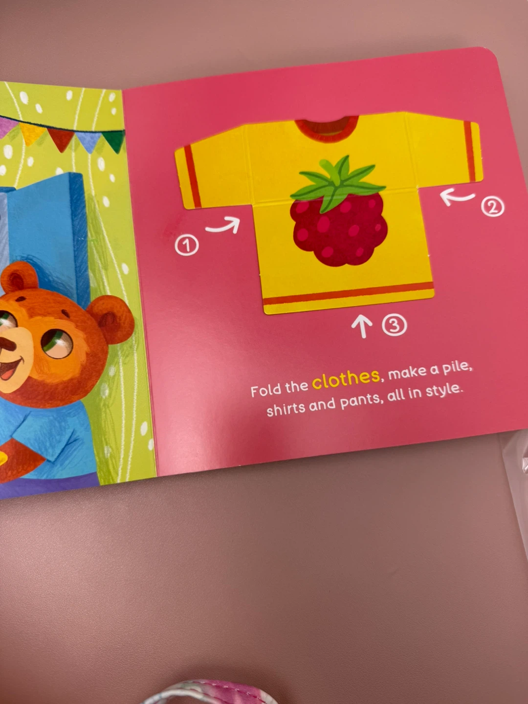 Bear's Tidy-Up Time Interactive Board Book - photo 3