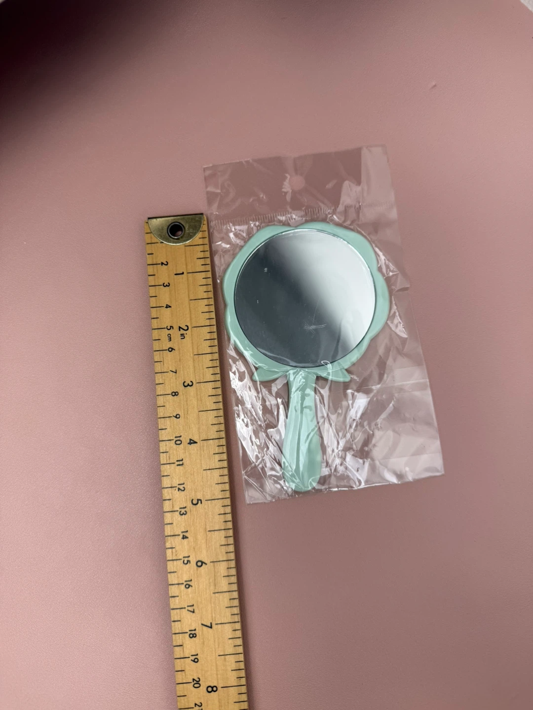 Mint Green Rose Handheld Mirror - photo 2