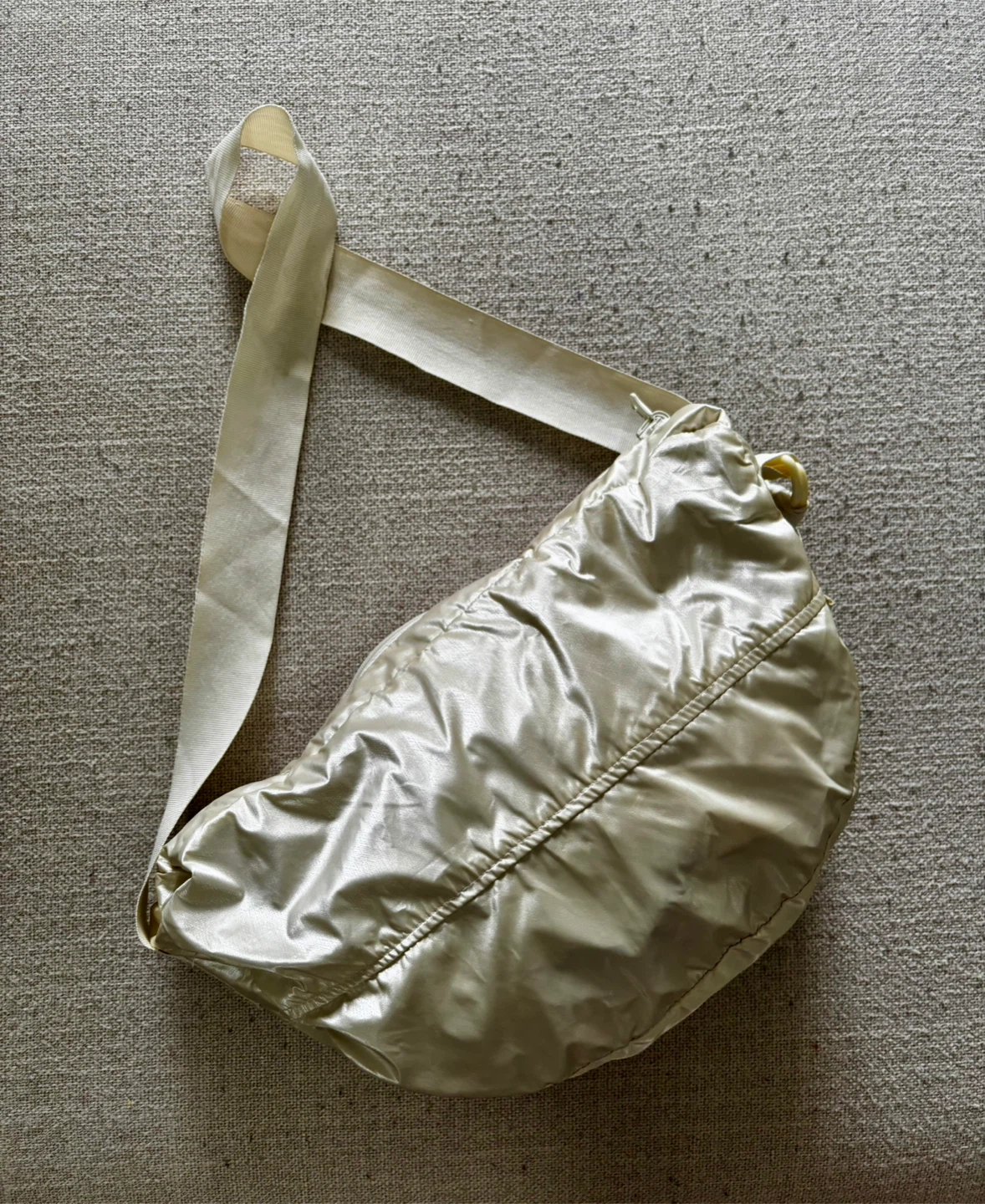 Zara Shiny White Hooded raincoat - foldable