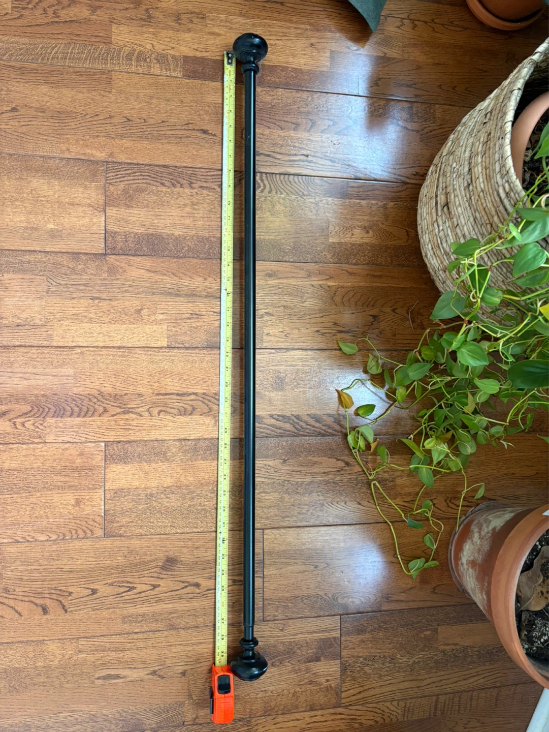 36” to 66” Telescoping 3/4” Dia. Curtain Rod w/ Sphere Finials