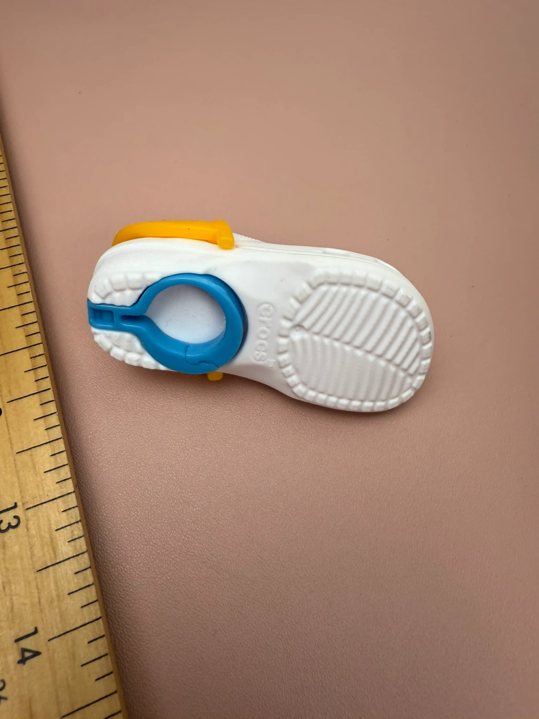 Crocs Jibbitz Charm Keychain White Mini Shoe - photo 4