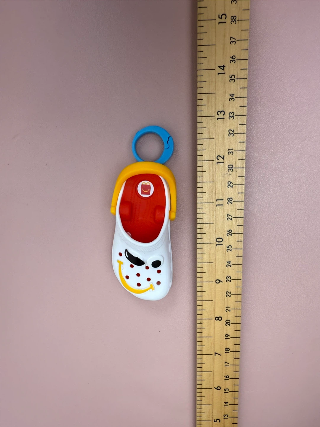 Crocs Jibbitz Charm Keychain White Mini Shoe