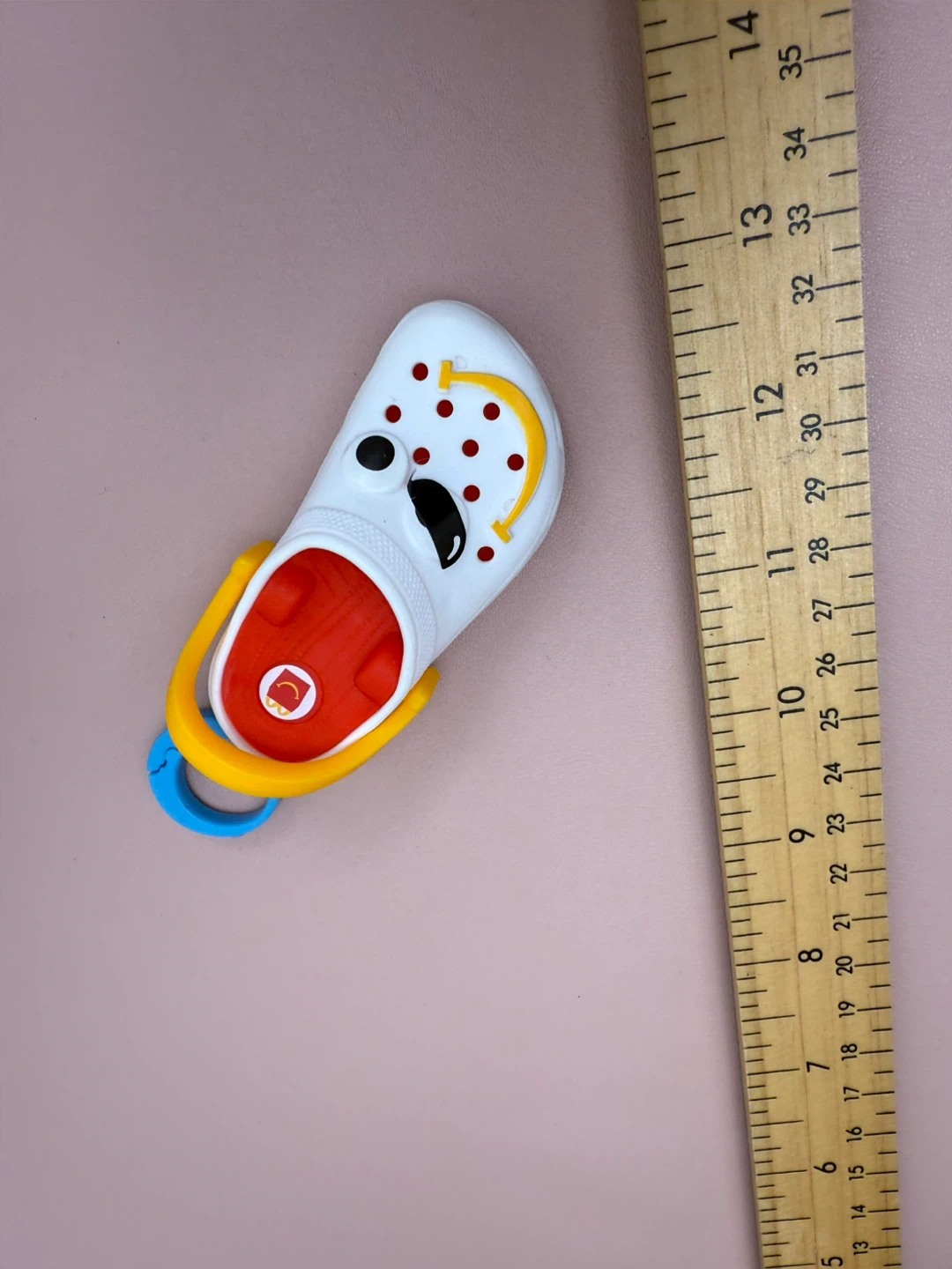 Crocs Jibbitz Charm Keychain White Mini Shoe - photo 2