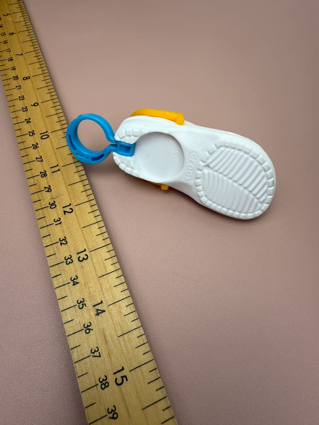 Crocs Jibbitz Charm Keychain White Mini Shoe - photo 3