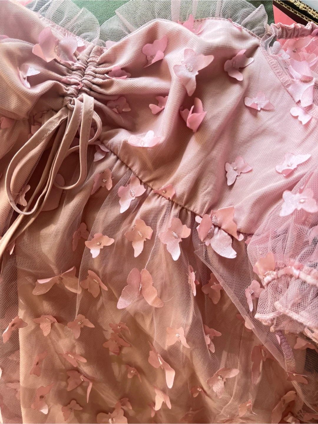 Pink Butterfly Tulle Dress - photo 2