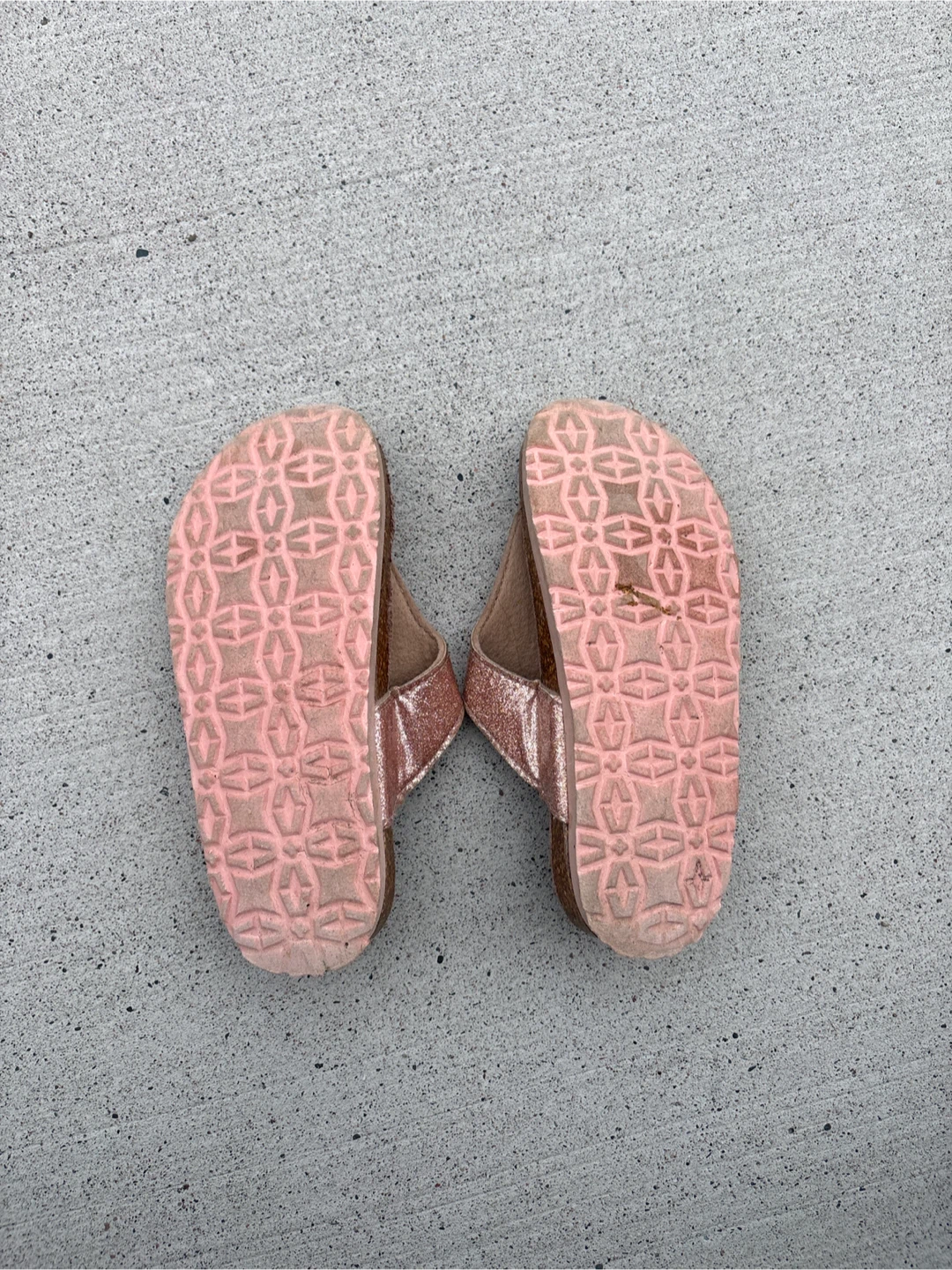 Faded Glory Pink Glitter Sandals Size 13 - photo 2