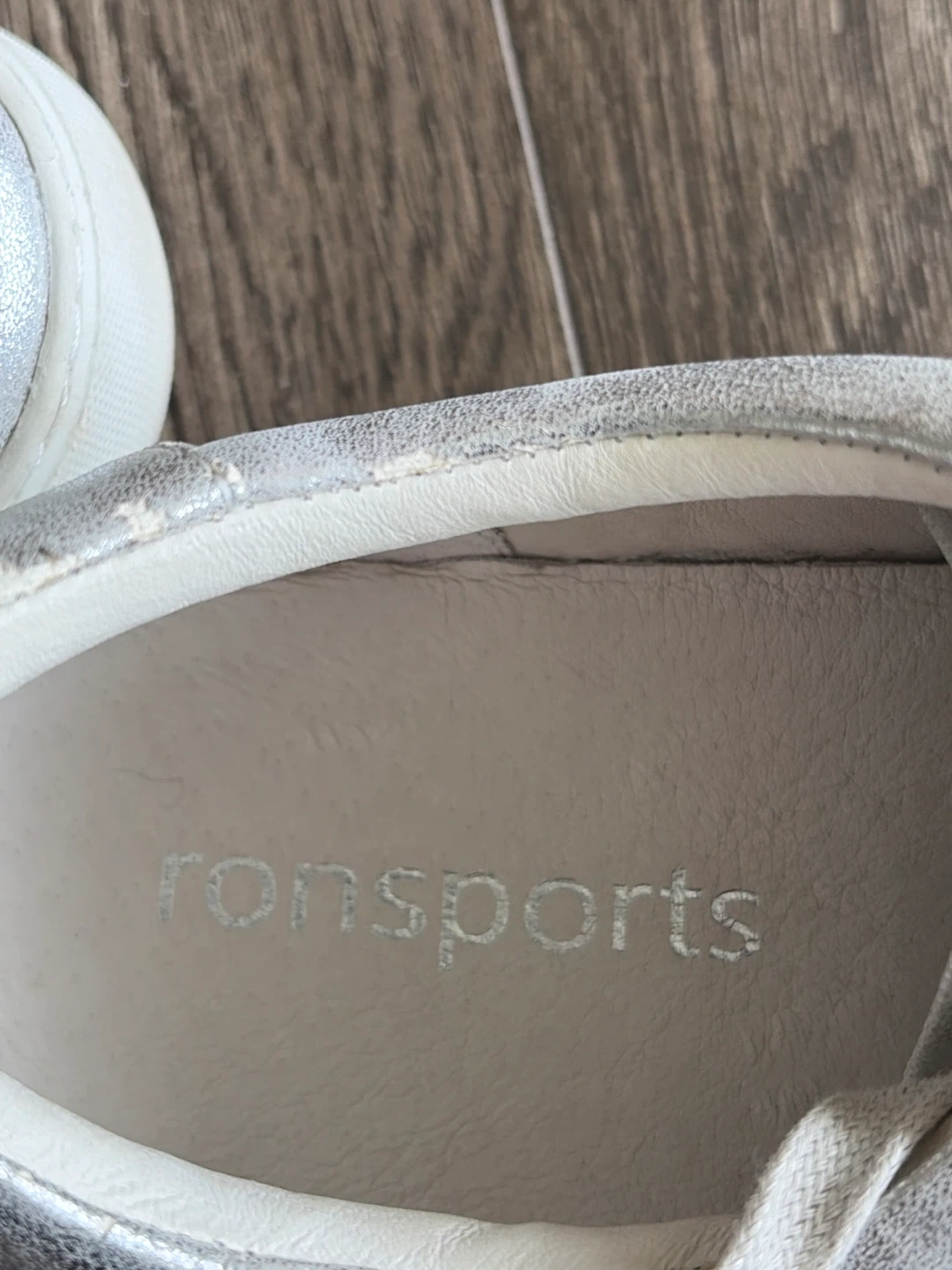 ronsports Silver Metallic Sneakers - Size 10 - photo 5