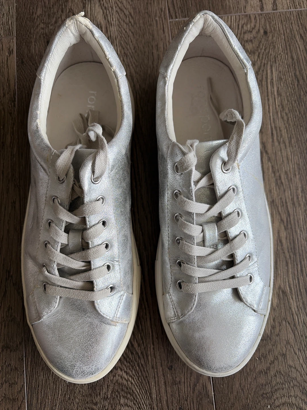 ronsports Silver Metallic Sneakers - Size 10
