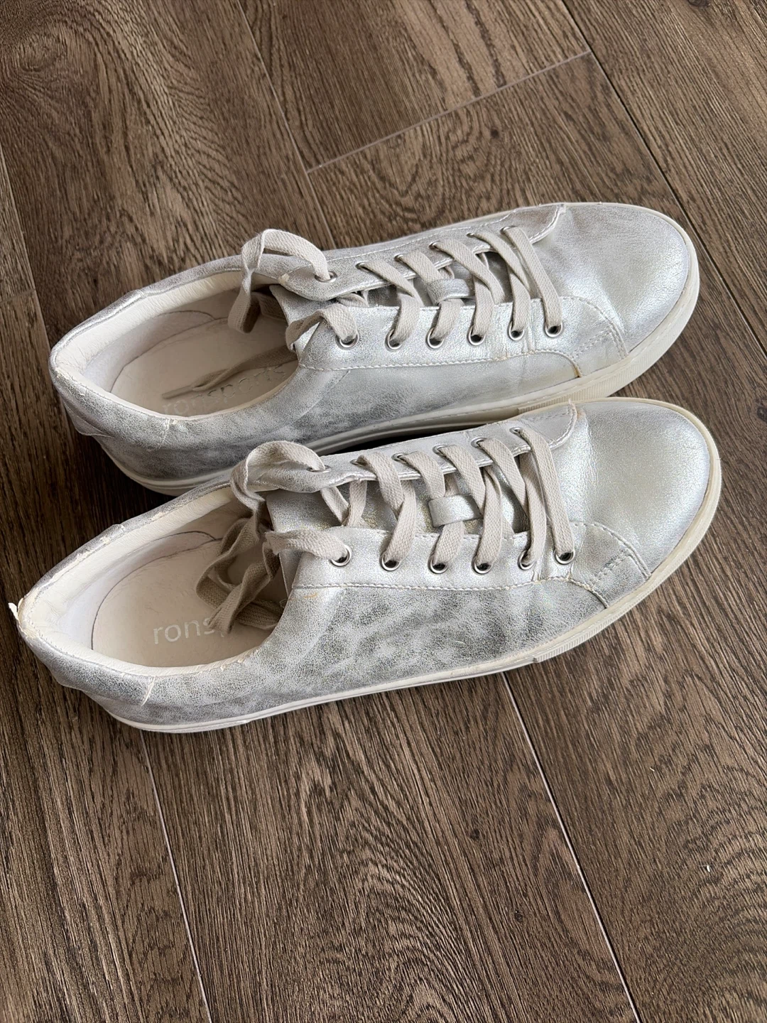 ronsports Silver Metallic Sneakers - Size 10 - photo 2