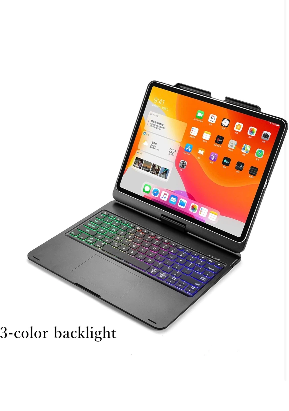 360° Rotatable Touch Keyboard for iPad - photo 3