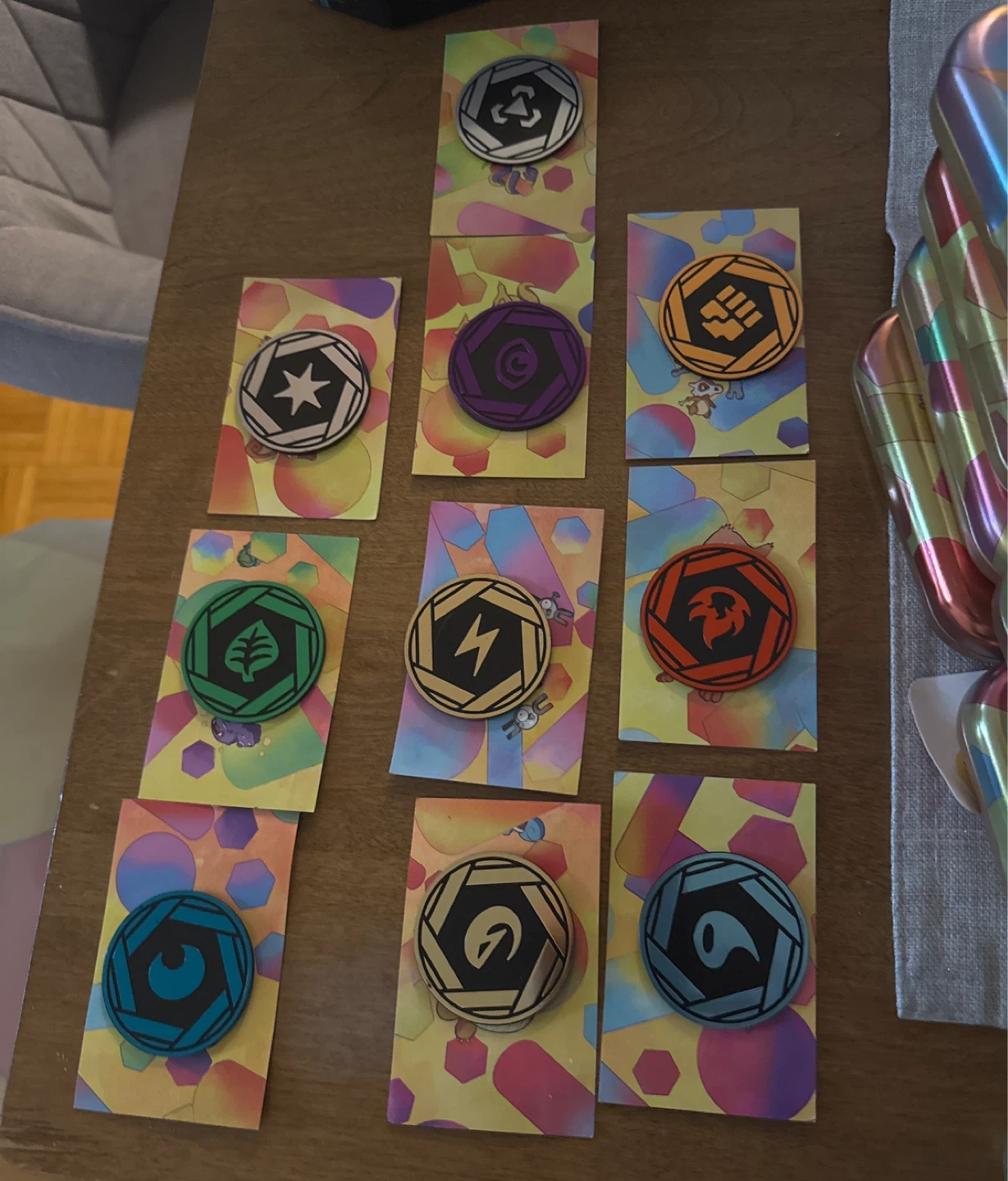 Set of 10 Pokemon Gym Badges