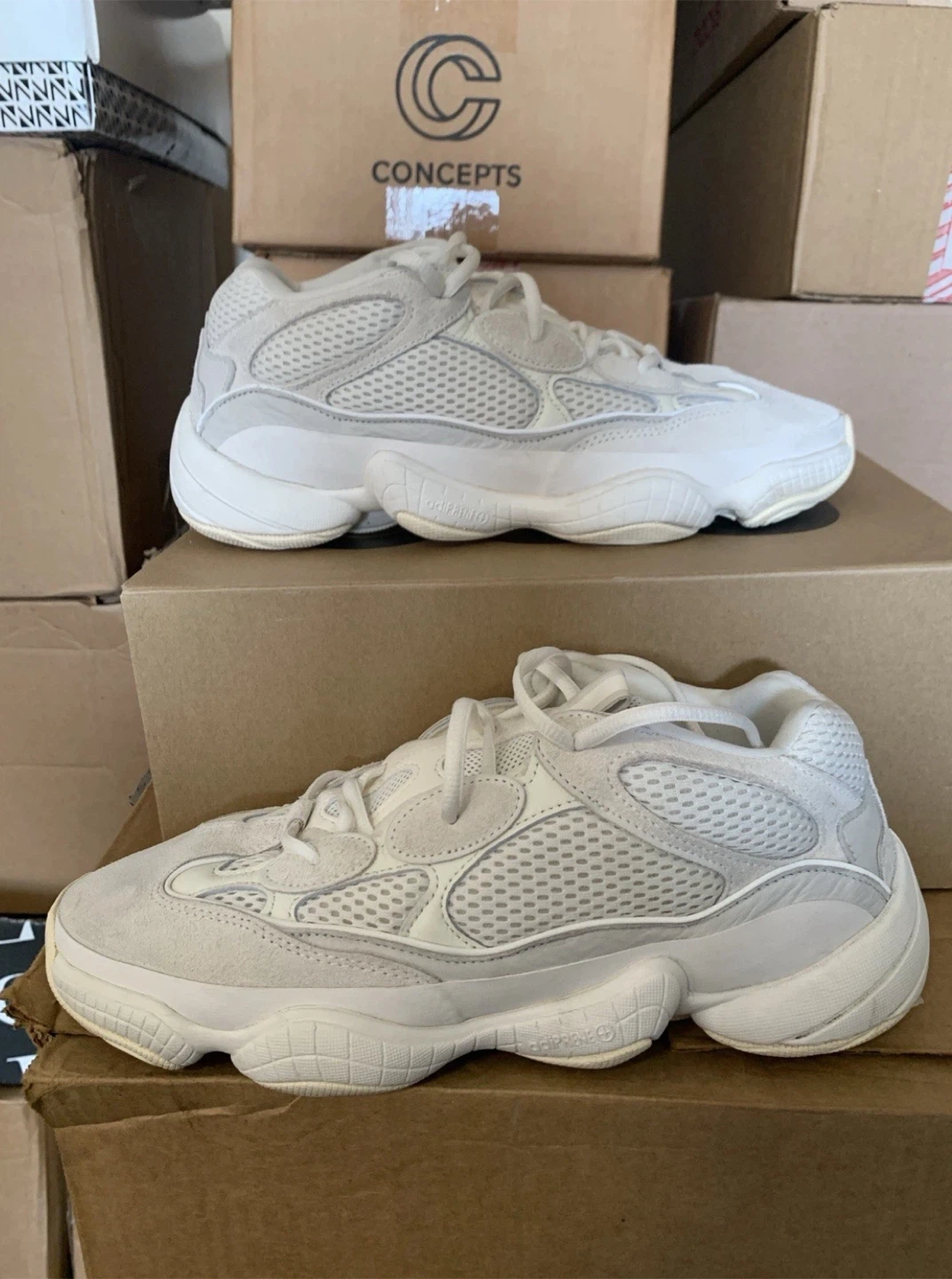 Adidas Yeezy 500 Bone White Sneakersxxvx Size 10.5