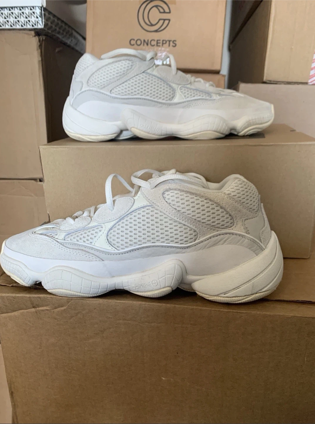 Adidas Yeezy 500 Bone White Sneakersxxvx Size 10.5 - photo 5