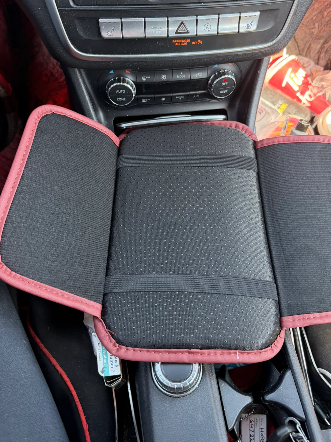 Car Center Console Armrest Pad Cover Protector - photo 3