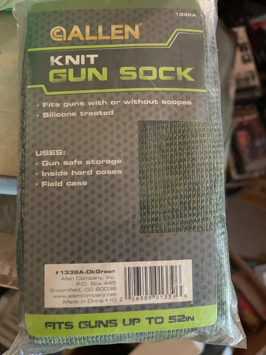 Allen Knit Gun Sock - Green